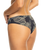 The Roxy Womens Pro the Snap Turn Cheeky Bikini Bottoms in Anthracite