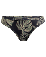 The Roxy Womens Pro the Snap Turn Cheeky Bikini Bottoms in Anthracite