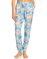 The Roxy Womens Easy Peasy Joggers in Azure Blue Palm Island