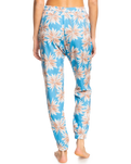 The Roxy Womens Easy Peasy Joggers in Azure Blue Palm Island