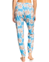 The Roxy Womens Easy Peasy Joggers in Azure Blue Palm Island