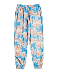 The Roxy Womens Easy Peasy Joggers in Azure Blue Palm Island