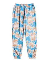 The Roxy Womens Easy Peasy Joggers in Azure Blue Palm Island