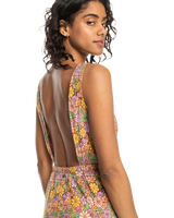The Roxy Womens Sunshine Spirit Jumpsuit in Rootbeer