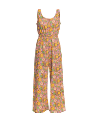 The Roxy Womens Sunshine Spirit Jumpsuit in Rootbeer