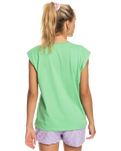 The Roxy Womens The Smell Of The Sea T-Shirt in Absinthe Green