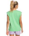 The Roxy Womens The Smell Of The Sea T-Shirt in Absinthe Green