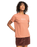 The Roxy Womens Noon Ocean T-Shirt in Cedar Wood