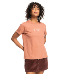 The Roxy Womens Noon Ocean T-Shirt in Cedar Wood