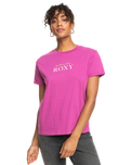 The Roxy Womens Noon Ocean T-Shirt in Vivid Viola