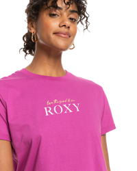 The Roxy Womens Noon Ocean T-Shirt in Vivid Viola