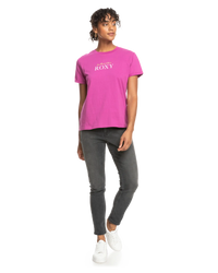 The Roxy Womens Noon Ocean T-Shirt in Vivid Viola