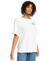 The Roxy Womens Backside Sun T-Shirt W23 in Snow White