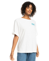 The Roxy Womens Backside Sun T-Shirt in Snow White