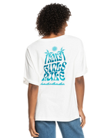 The Roxy Womens Backside Sun T-Shirt in Snow White