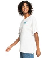 The Roxy Womens Backside Sun T-Shirt W23 in Snow White