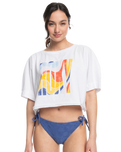 The Roxy Womens I Will Miss You T-Shirt in Bright White