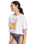 The Roxy Womens I Will Miss You T-Shirt in Bright White