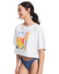 The Roxy Womens I Will Miss You T-Shirt in Bright White