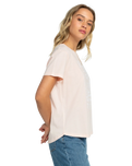 The Roxy Womens The Beach Sand T-Shirt in Pale Dogwood