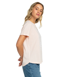 The Roxy Womens The Beach Sand T-Shirt in Pale Dogwood