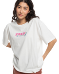 The Roxy Womens Sand Under T-Shirt in Snow White