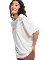 The Roxy Womens Sand Under T-Shirt in Snow White