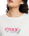 The Roxy Womens Sand Under T-Shirt in Snow White