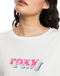 The Roxy Womens Sand Under T-Shirt in Snow White