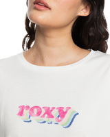 The Roxy Womens Sand Under T-Shirt in Snow White