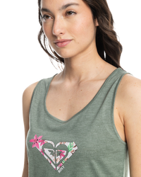 The Roxy Womens Losing My Mind Vest in Agave Green