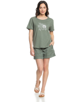 The Roxy Womens Ocean After T-Shirt in Agave Green