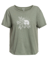 The Roxy Womens Ocean After T-Shirt in Agave Green