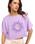 The Roxy Womens Tiki & Surf T-Shirt in Crocus Petal