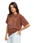 The Roxy Womens Dreamers T-Shirt in Rootbeer