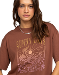 The Roxy Womens Dreamers T-Shirt in Rootbeer