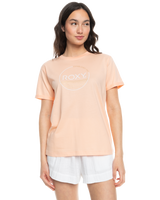 The Roxy Womens Noon Ocean T-Shirt in Peach Parfait