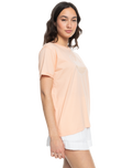 The Roxy Womens Noon Ocean T-Shirt in Peach Parfait