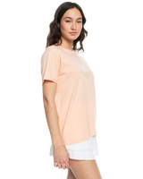 The Roxy Womens Noon Ocean T-Shirt in Peach Parfait