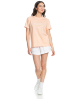 The Roxy Womens Noon Ocean T-Shirt in Peach Parfait