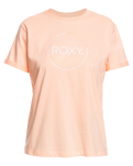 The Roxy Womens Noon Ocean T-Shirt in Peach Parfait