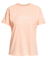 The Roxy Womens Noon Ocean T-Shirt in Peach Parfait