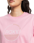 The Roxy Womens Noon Ocean T-Shirt in Prism Pink