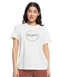 The Roxy Womens Noon Ocean T-Shirt in Snow White