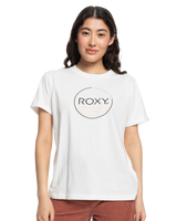 The Roxy Womens Noon Ocean T-Shirt in Snow White