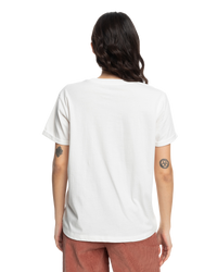 The Roxy Womens Noon Ocean T-Shirt in Snow White