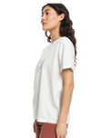 The Roxy Womens Noon Ocean T-Shirt in Snow White