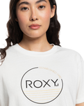 The Roxy Womens Noon Ocean T-Shirt in Snow White