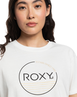 The Roxy Womens Noon Ocean T-Shirt in Snow White