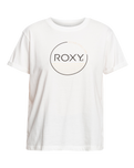 The Roxy Womens Noon Ocean T-Shirt in Snow White